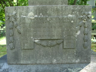 Cook Monument Inscription (left)