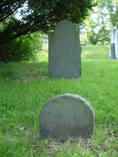 Headstone and footstone, Mary Allford 1815