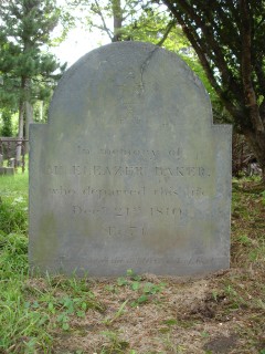 Headstone, Eleazer Baker 1810