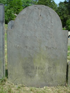 Headstone, Fanny Dana 1809