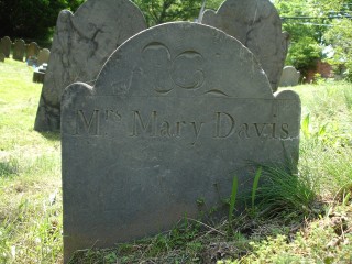 Footstone, Mary Davis 1786