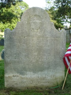 Headstone, Hannah Goddard 1821