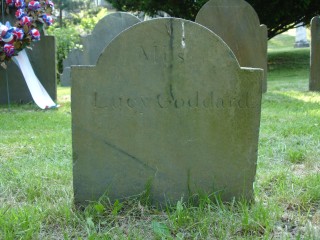 Footstone, Lucy Goddard 1792