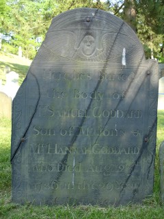 Headstone, Samuel Goddard 1786
