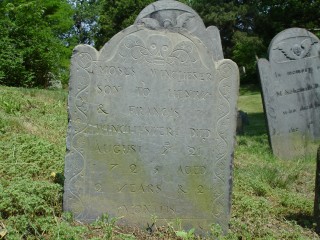 Headstone, Moses Winchester 1725