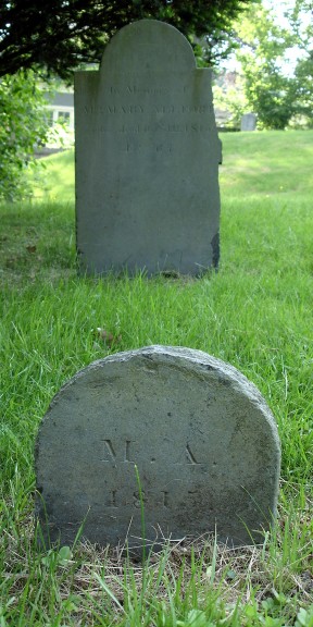Head and footstone, Mary Allford
