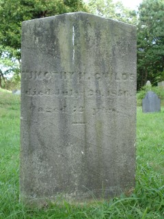 Headstone, Timothy H. Childs 1856