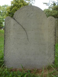Headstone, Eunice Clark 1724