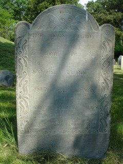 Headstone, Samuel Clark 1728