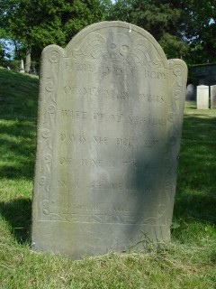Headstone, Mary Davis 1736
