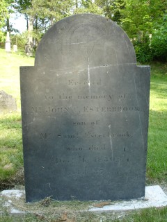 Headstone, John C. Esterbrook 1830
