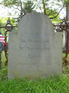 Headstone, Nathaniel Faxon 1813