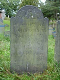 Headstone, Abijah Goddard 1772