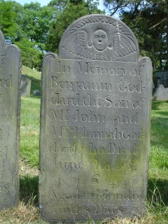 Headstone, Benjamin Goddard 1764