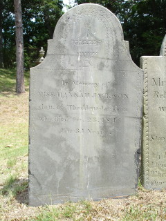 Headstone, Hannah Jackson 1816