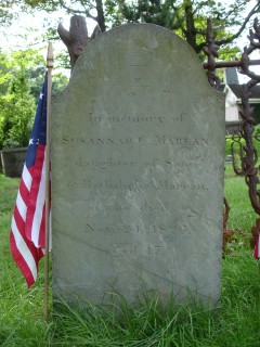 Headstone, Susannah C. Marean 1826