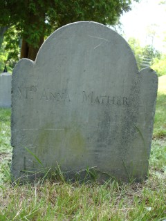 Footstone, Anna Mather 1737