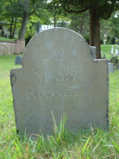 Footstone, Mary Russell 1792