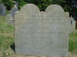 Headstone, Stephen and Elizabeth Sharp 1718/1722