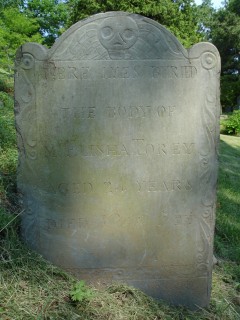 Headstone, Elisha Torey 1744