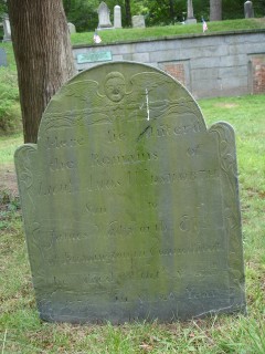 Headstone, Amos Wadsworth 1775