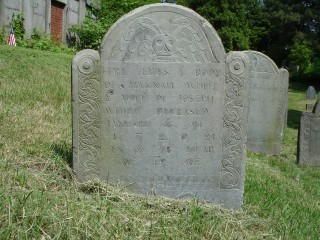 Headstone, Hannah White 1721