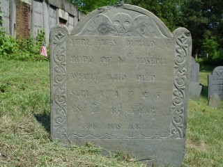 Headstone, Joseph White 1725