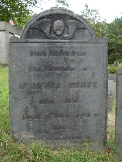 Headstone, Moses White 1780